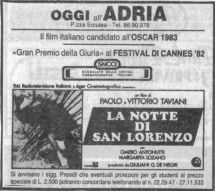film  La notte di San Lorenzo 7 dic. 1982